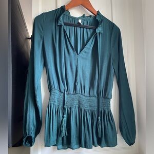 glam Tealish-Green Blouse